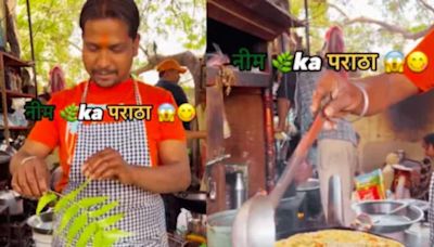 Video Of Man Stuffing Neem Leaves In Paratha Leaves Internet Shocked - News18
