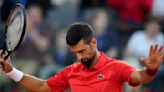 Djokovic wins his opener at the Italian Open after a month off. Defending champ Rybakina withdraws