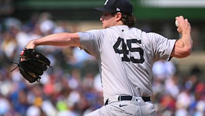 Gerrit Cole pitches well over 6 innings, but Yankees' bats go silent in loss to Cubs