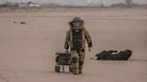 A weathered bomb washed up on a California beach. Authorities determined it was a WWII-era practice bomb