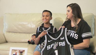 Wembanyama gifts game-worn jersey to 9-year-old Spurs fan