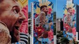 La historia detrás del mural de Messi más grande de la Argentina: los “tesoros ocultos” y por qué estuvo a punto de ser abandonado