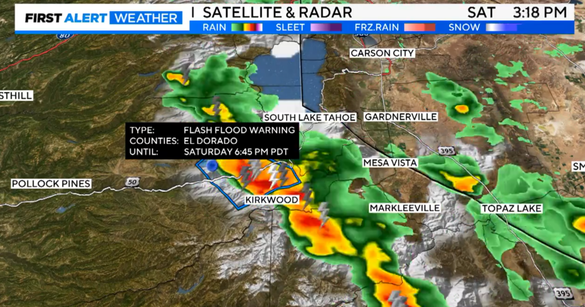 Flash Flood Warning issued for portion of El Dorado County