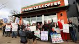 Starbucks workers welcomed their new CEO with a strike ahead of the company’s annual meeting