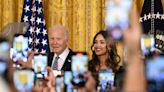 Biden, 81, asks actress Jessica Alba if she can give him a job