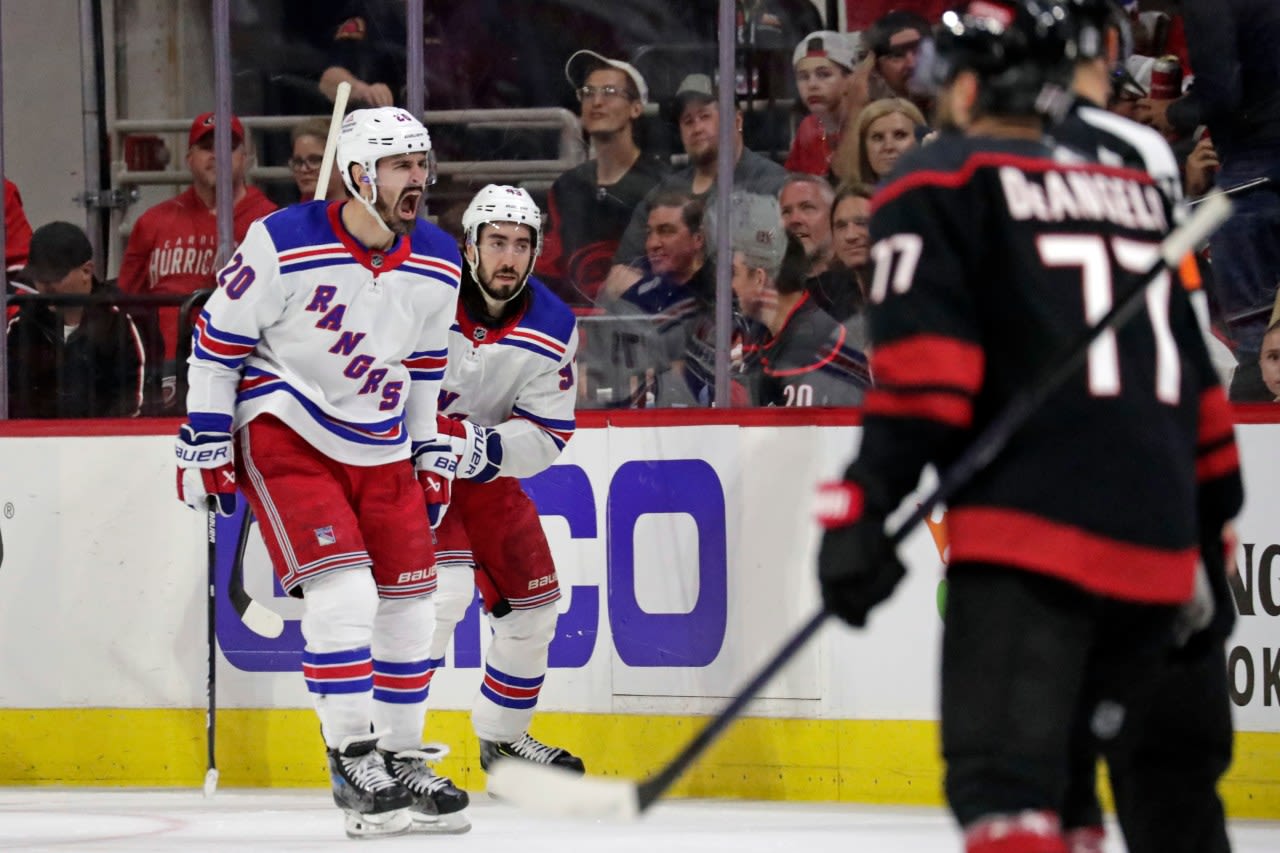 Hurricanes suffer heartbreaking Game 3 loss to Rangers, trail series 3-0