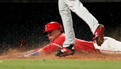 Angels score two on wild pitch and throwing error, beat Phillies 6-5 and snap 4-game skid