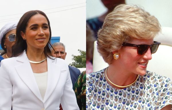 Meghan Markle Embraced Princess Diana’s Cross Necklace and More Key Jewelry Pieces to Honor Her Memory in Nigeria...