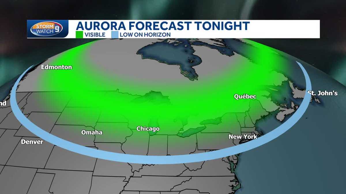 Northern lights potentially visible in New Hampshire, if skies are clear enough