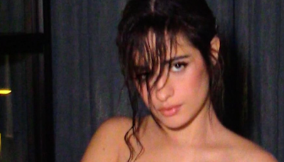 Camila Cabello goes topless — except for a designer handbag ✨