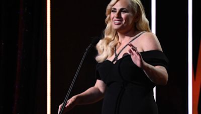 In this photo from Dec. 7, 2022, Rebel Wilson speaks during the 2022 AACTA Awards Presented By Foxtel Group at the Hordern in Sydney.