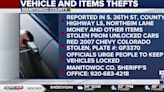 Items stolen from unlocked vehicles; one truck stolen, Manitowoc authorities say