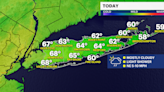 Mostly cloudy skies, cool temperatures and possible stray shower on Long Island