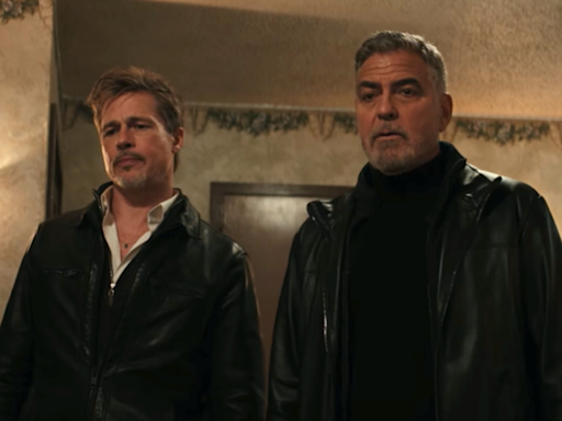 George Clooney and Brad Pitt Reunite to Fix Up a Crime Scene in First Trailer for Wolfs - IGN