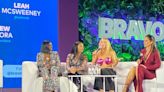 RHONY Star Leah McSweeney Turns Heads in Hot Pink Metallic Cone Top at BravoCon 2022