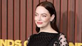 Emma Stone Has a Unique Take on the transparent Trend in a Vampy Net Gown