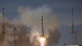 1st Belarusian woman reaches space on ISS-bound Soyuz launch (video)