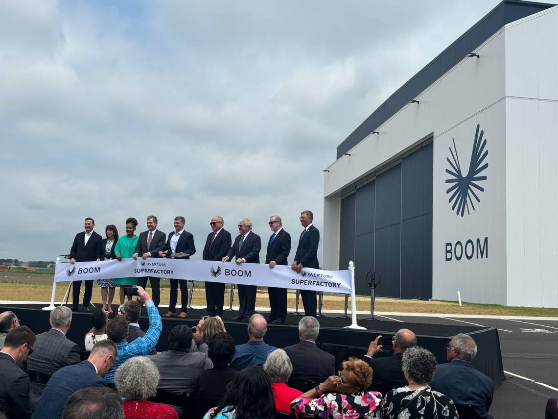 Promising new era of flight, Boom Supersonic completes 1st jet factory in North Carolina Triad