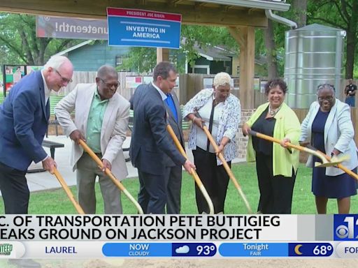 U.S. Transportation Secretary breaks ground on Jackson road improvement project