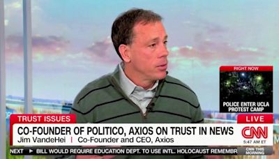 Politico co-founder urges media to 'be more humble' as trust in journalism plummets