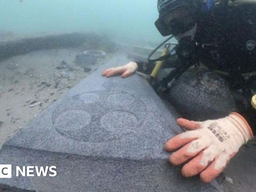 Mortar Wreck: Grave slabs recovered from shipwreck in Poole Bay