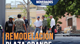 Avanzan los trabajos de remodelación de la Plaza Grande de Mérida