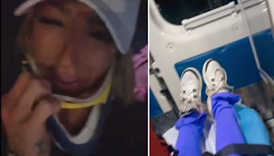 Nicole “Luli” Moreno sufrió accidente de tránsito en Vitacura: apareció llorando y fue trasladada en ambulancia