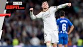 Entre grandes zapatazos y correr hasta agotarse: así fue la Champions League de Federico Valverde