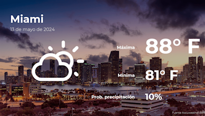 Miami: pronóstico del tiempo para este lunes 13 de mayo - La Opinión