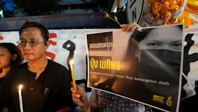 泰國28歲民權人士絕食亡！因冒犯君主罪遭拘