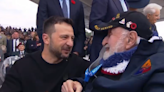 Zelensky's emotional moment with American D-Day veteran