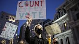 Americans assemble in protests and rallies across the country as votes are counted