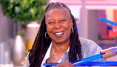 Watch 'The View' cohosts attack Whoopi Goldberg, lift up shirt with lightsaber