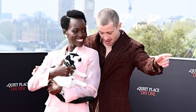 Lupita Nyong’o Brings the Cat from ‘A Quiet Place: Day One’ to London Photo Call with Joseph Quinn