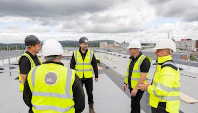 Roof complete on flagship scheme for town's older residents