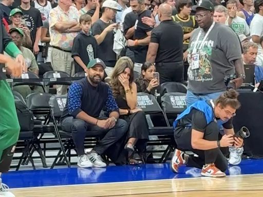 Rohit Sharma, Ritika Sajdeh Enjoy NBA Game In Abu Dhabi Ahead Of New Zealand Tests- WATCH