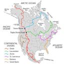Nordamerikanische kontinentale Wasserscheide
