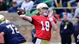 What was worth noting in Notre Dame football spring game?