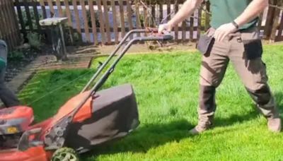 Why the ‘double cross cut’ technique is a must when mowing wet grass