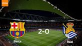 Barcelona se queda con la victoria frente a Real Sociedad 2-0