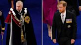 Prince Andrew arrives at coronation in full regalia as Prince Harry dressed in plain suit