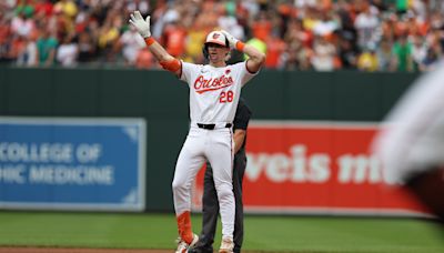 Kyle Stowers drives in four as O's rout Boston 11-3 in series opener