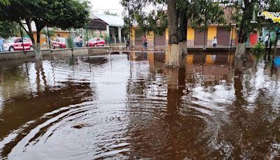 Primaria de El Tajín, sufre anegaciones