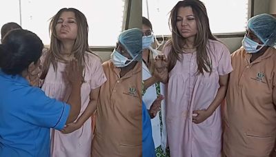 Rakhi Sawant cries in pain as she struggles to walk after tumour surgery, ex Ritesh Singh shares her video