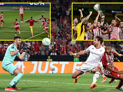 Olympiacos create history in Conference League final as El Kaabi breaks record