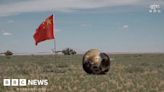 Moment China's lunar probe lands back on Earth