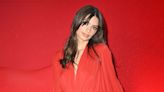 Emily Ratajkowski Glows in a Plunging Red Hot Minidress