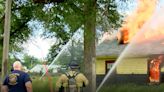 Old Ottumwa home burned down to clear lot and train fire fighters