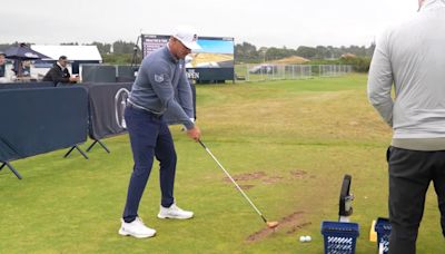 How far would Bryson DeChambeau hit a persimmon? He found out on the range at Royal Troon