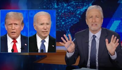 ‘The Daily Show’: Jon Stewart Thinks Biden and Trump Should Both Use Performance Enhancing Drugs: ‘Suppository Away!’ | Video